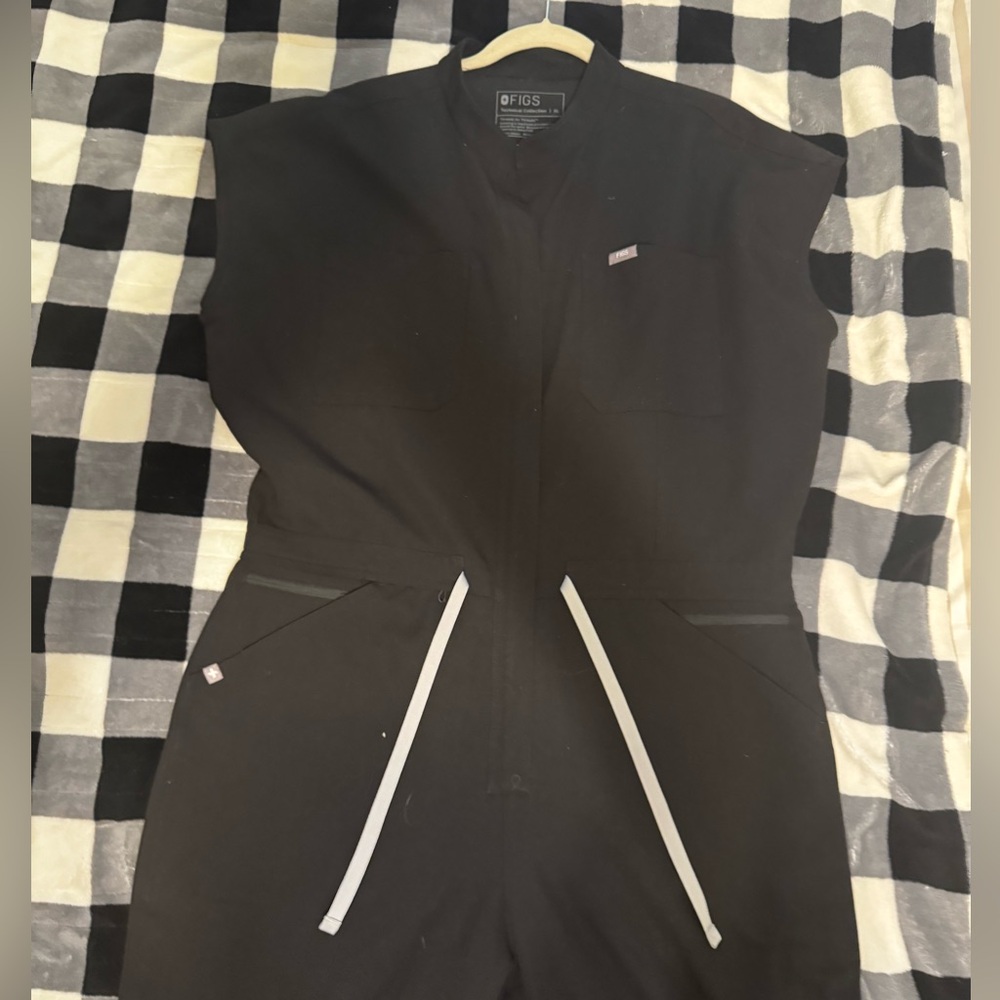 Figs Black Jumpsuit Technical Collection